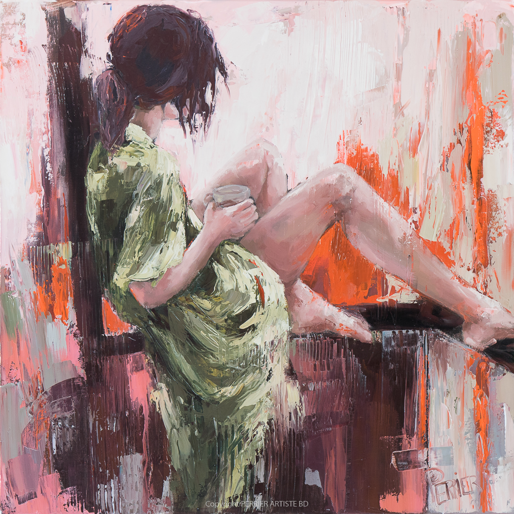 Œuvre, originale, Patricia Perrier, artiste peintre, exposition, galerie, Lyon, Pont aven, Grignan
