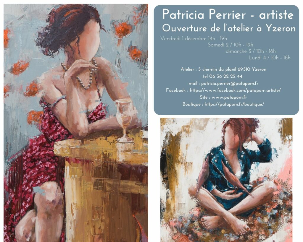 Exposition, atelier, Patricia perrier, Artiste,