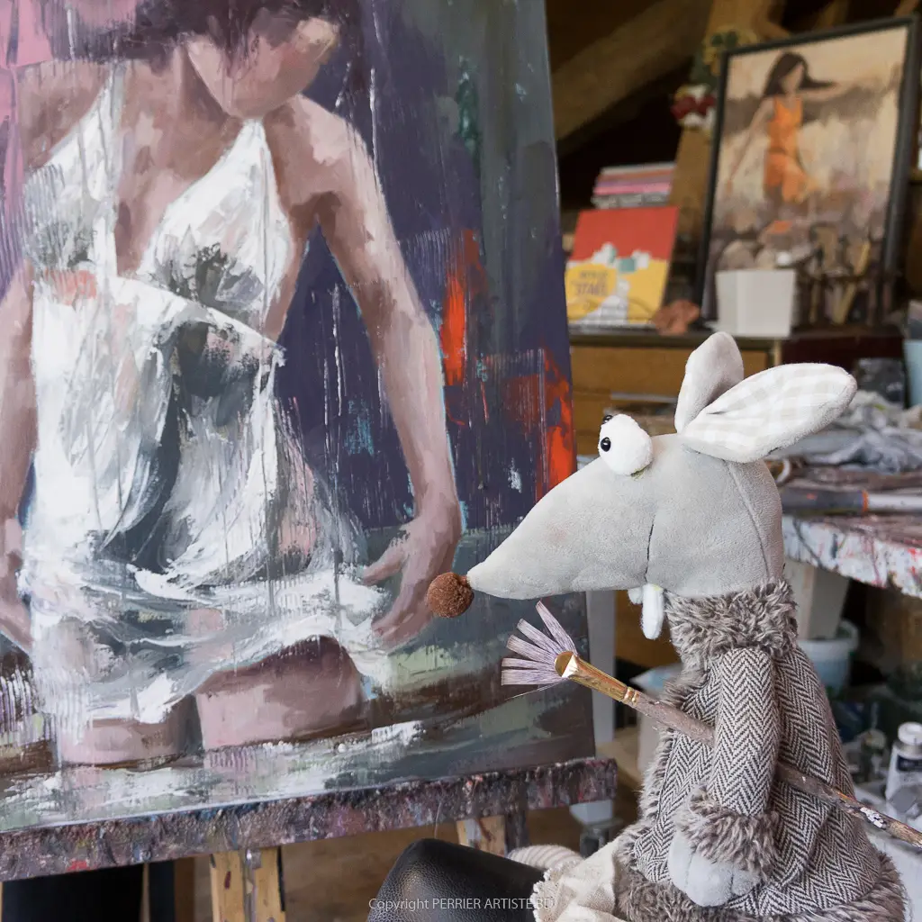 Photo de l'atelier d'artiste de Patricia Perrier