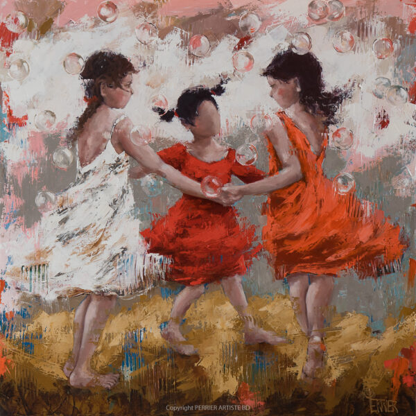 Un dimanche au parc - 80x80